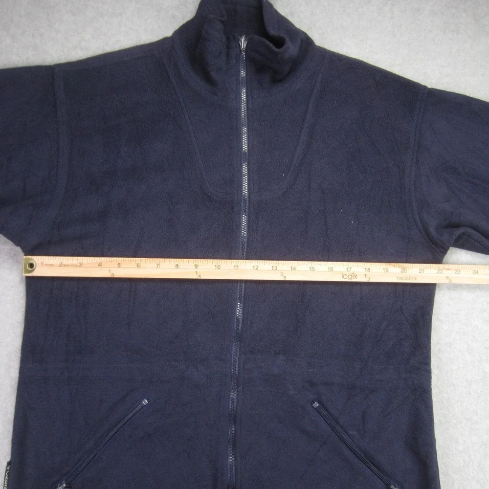 Columbia Sportswear Jacket Womens Small Blue Full Zip Fleece Zip Pockets‎ 90s